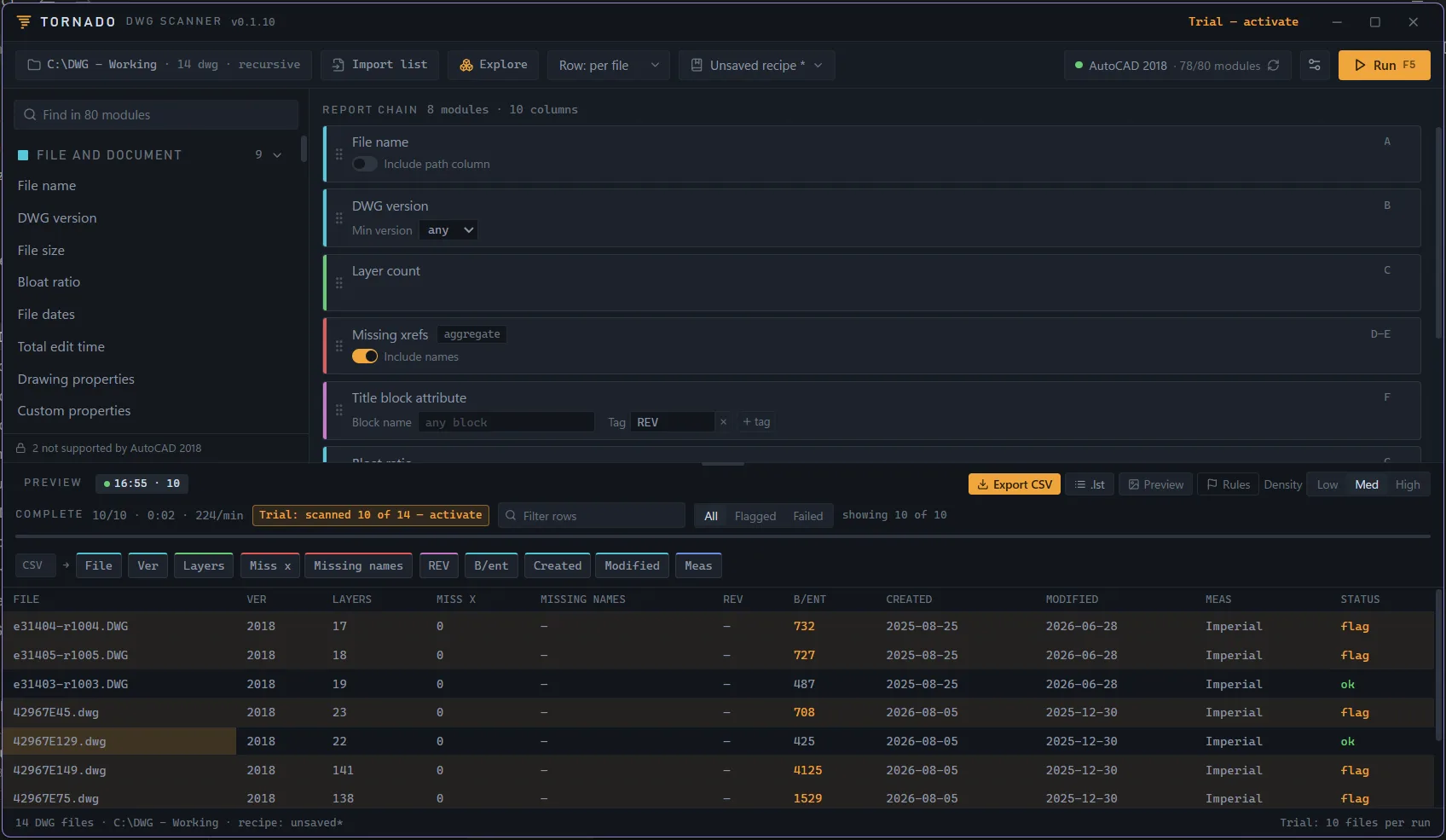 Tornado DWG Scanner